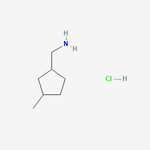 molecular formula C7H16ClN B13645833 (3-methylcyclopentyl)methanaminehydrochloride,Mixtureofdiastereomers 