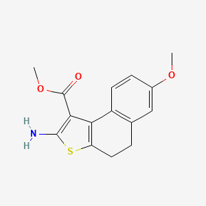 molecular formula C15H15NO3S B1364586 Methyl 2-amino-7-methoxy-4,5-dihydronaphtho[2,1-b]thiophene-1-carboxylate CAS No. 438199-49-6
