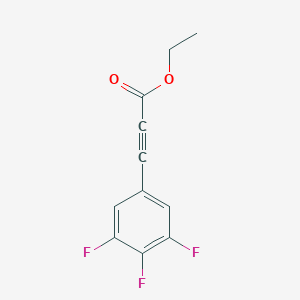 molecular formula C11H7F3O2 B13645884 Ethyl 3-(3,4,5-trifluorophenyl)propiolate 