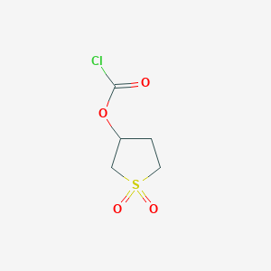 molecular formula C5H7ClO4S B1364590 (1,1-Dioxothiolan-3-yl) carbonochloridate CAS No. 77691-76-0