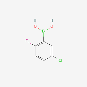 molecular formula C6H5BClFO2 B1364591 5-氯-2-氟苯硼酸 CAS No. 352535-83-2