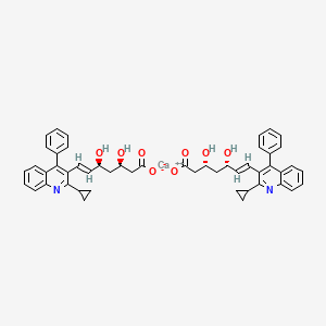 molecular formula C50H48CaN2O8 B13645936 Calcium (3R,5S,E)-7-(2-cyclopropyl-4-phenylquinolin-3-yl)-3,5-dihydroxyhept-6-enoate 