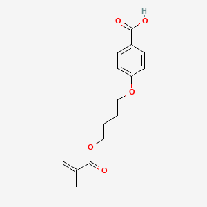 molecular formula C15H18O5 B1364597 4-[4-(Methacryloyloxy)butoxy]benzenecarboxylic acid CAS No. 92174-21-5