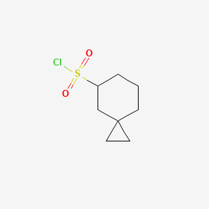 molecular formula C8H13ClO2S B13645986 Spiro[2.5]octane-5-sulfonyl chloride 