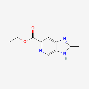 molecular formula C10H11N3O2 B13646014 Ethyl 2-methyl-3H-imidazo[4,5-c]pyridine-6-carboxylate 