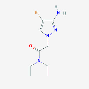 2-(3-Amino-4-bromo-1h-pyrazol-1-yl)-N,N-diethylacetamide