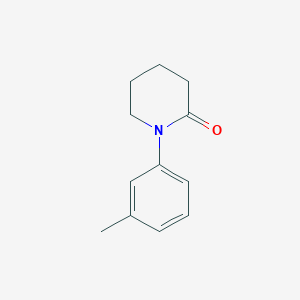 molecular formula C12H15NO B13646046 1-(3-Methylphenyl)piperidin-2-one CAS No. 78648-32-5