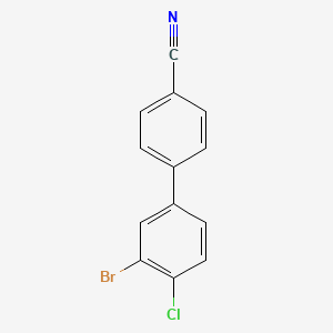 3'-Bromo-4'-chloro-[1,1'-biphenyl]-4-carbonitrile