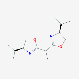 molecular formula C14H24N2O2 B13646111 (4S,4'S)-2,2'-(Ethane-1,1-diyl)bis(4-isopropyl-4,5-dihydrooxazole) 