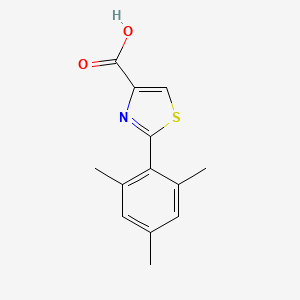 molecular formula C13H13NO2S B13646116 2-Mesitylthiazole-4-carboxylic acid 