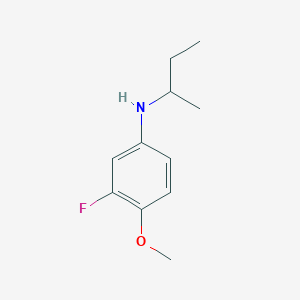 molecular formula C11H16FNO B13646143 n-(Sec-butyl)-3-fluoro-4-methoxyaniline 