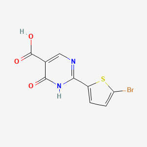 2-(5-Bromothiophen-2-yl)-6-oxo-1,6-dihydropyrimidine-5-carboxylic acid