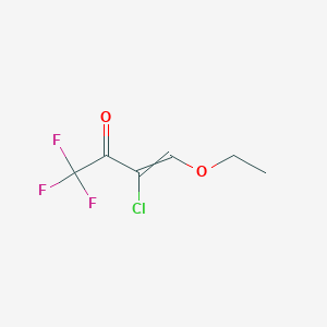 molecular formula C6H6ClF3O2 B1364615 3-chloro-4-ethoxy-1,1,1-trifluorobut-3-en-2-one 
