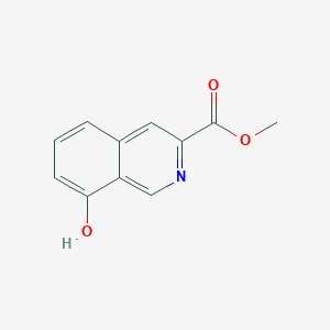 molecular formula C11H9NO3 B13646150 Methyl 8-hydroxyisoquinoline-3-carboxylate 