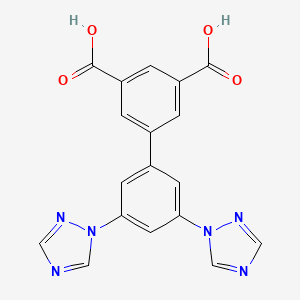 3',5'-Di(1H-1,2,4-triazol-1-yl)-[1,1'-biphenyl]-3,5-dicarboxylic acid