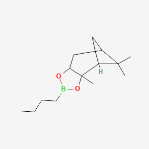 molecular formula C14H25BO2 B13646168 (1S,2S,6R,8S)-4-butyl-2,9,9-trimethyl-3,5-dioxa-4-boratricyclo[6.1.1.0^{2,6]decane 