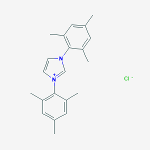 molecular formula C21H25ClN2 B136462 1,3-双(2,4,6-三甲苯基)咪唑鎓氯化物 CAS No. 141556-45-8