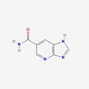 molecular formula C7H6N4O B13646274 1H-imidazo[4,5-b]pyridine-6-carboxamide 