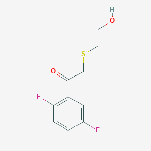 1-(2,5-Difluorophenyl)-2-((2-hydroxyethyl)thio)ethan-1-one