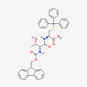 (R)-2-((2R,3S)-2-((((9H-Fluoren-9-yl)methoxy)carbonyl)amino)-3-hydroxybutanamido)-3-(tritylthio)propanoic acid