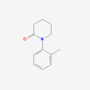 molecular formula C12H15NO B13646334 1-O-tolyl-piperidin-2-one 