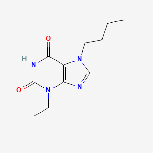 molecular formula C12H18N4O2 B13646341 7-Butyl-3-propyl-3,7-dihydro-purine-2,6-dione 