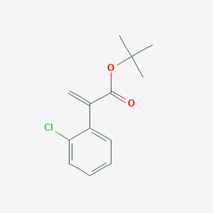 molecular formula C13H15ClO2 B13646351 tert-Butyl 2-(2-chlorophenyl)acrylate 