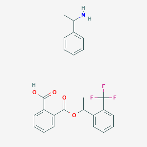 (S)-1-Bhenylethanamine (S)-2-((1-(2-(trifluoromethyl)phenyl)ethoxy)carbonyl)benzoate