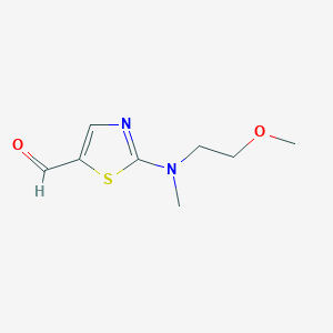 2-((2-Methoxyethyl)(methyl)amino)thiazole-5-carbaldehyde