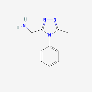 (5-methyl-4-phenyl-4H-1,2,4-triazol-3-yl)methanamine