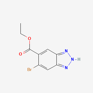 Ethyl 5-bromo-1H-benzo[d][1,2,3]triazole-6-carboxylate