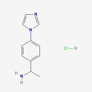 1-[4-(1H-imidazol-1-yl)phenyl]ethan-1-amine hydrochloride