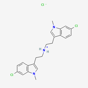 bis[2-(6-chloro-1-methyl-1H-indol-3-yl)ethyl]azanium chloride