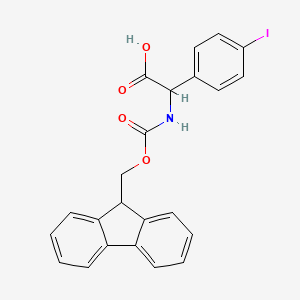 2-({[(9H-fluoren-9-yl)methoxy]carbonyl}amino)-2-(4-iodophenyl)acetic acid