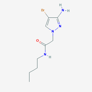 2-(3-Amino-4-bromo-1h-pyrazol-1-yl)-N-butylacetamide