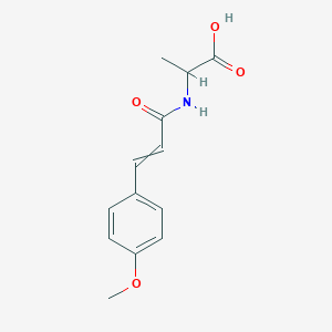 molecular formula C13H15NO4 B1364649 2-[3-(4-Methoxyphenyl)prop-2-enoylamino]propanoic acid 