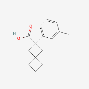 molecular formula C15H18O2 B13646520 2-(M-tolyl)spiro[3.3]heptane-2-carboxylic acid 