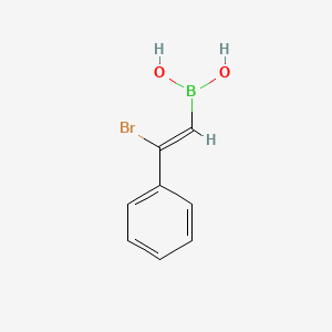 molecular formula C8H8BBrO2 B13646525 (Z)-(2-Bromo-2-phenylvinyl)boronic acid 