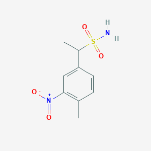 1-(4-Methyl-3-nitrophenyl)ethane-1-sulfonamide