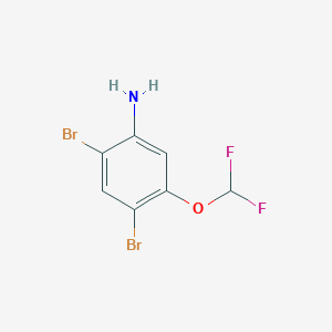 2,4-Dibromo-5-(difluoromethoxy)aniline