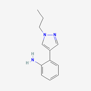 2-(1-Propyl-1h-pyrazol-4-yl)aniline