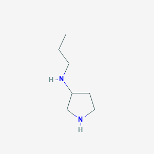 molecular formula C7H16N2 B13646570 N-propylpyrrolidin-3-amine 