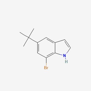 molecular formula C12H14BrN B13646575 7-Bromo-5-(tert-butyl)-1H-indole 