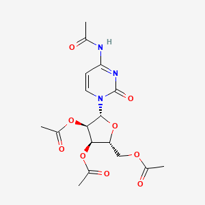 molecular formula C17H21N3O9 B13646590 N-Acetylcytidine triacetate 