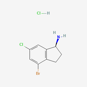 (S)-4-Bromo-6-chloro-2,3-dihydro-1H-inden-1-amine hydrochloride