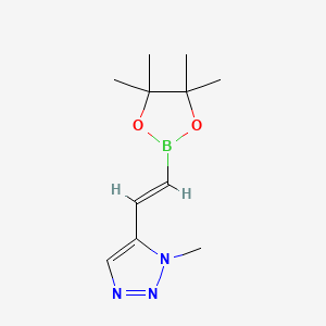 1-methyl-5-[2-(tetramethyl-1,3,2-dioxaborolan-2-yl)ethenyl]-1H-1,2,3-triazole