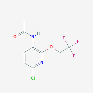 N-(6-Chloro-2-(2,2,2-trifluoroethoxy)pyridin-3-yl)acetamide