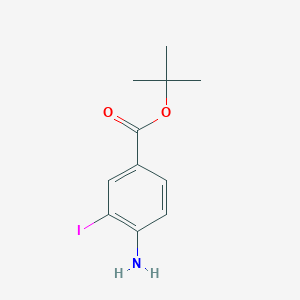 molecular formula C11H14INO2 B13646634 Tert-butyl 4-amino-3-iodobenzoate 