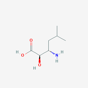 Hexanoic acid, 3-amino-2-hydroxy-5-methyl-, (2R,3S)-