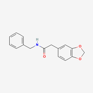 molecular formula C16H15NO3 B13646670 2-(2h-1,3-Benzodioxol-5-yl)-n-benzylacetamide 